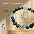 Bracelet Sagesse & Communication – Lapis Lazuli, Jade d’Afrique et Fluorite