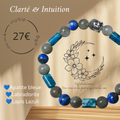 Bracelet Clarté et Intuition – Labradorite, Lapis Lazuli & Apatite bleue