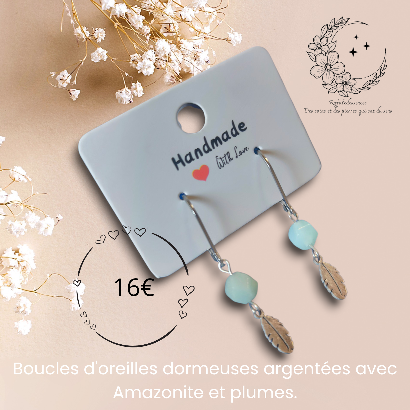 Boucles d’oreilles dormeuses – Douceur et liberté