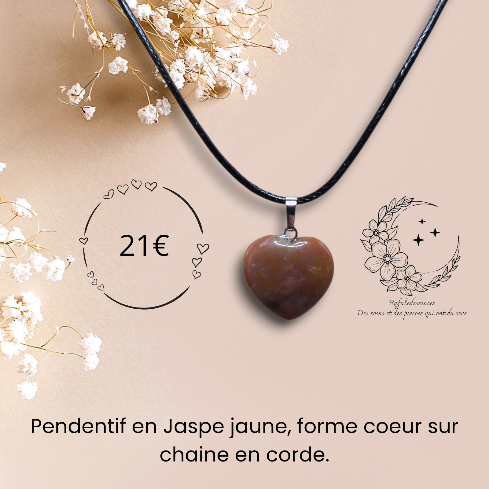 Pendentif Cœur Énergie & Joie